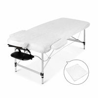 75cm Professional Aluminium Portable Massage Table - Black - JVEES