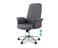 Modern Office Fabric Desk Chair Grey - JVEES