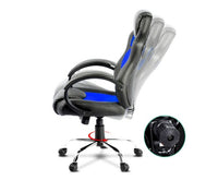 Racing Style PU Leather Office Chair Blue - JVEES