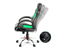 Racing Style PU Leather Office Chair Green - JVEES