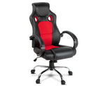 Racing Style PU Leather Office Chair Red - JVEES