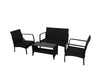 4 Pcs Wicker Outdoor Furniture Setting - JVEES