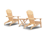 3-piece Adirondack Beach Chair and Table Set - JVEES