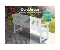 3 Seater Wooden Garden Bench - JVEES