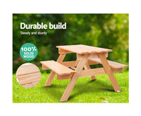 Kids Outdoor Table Set - Timber