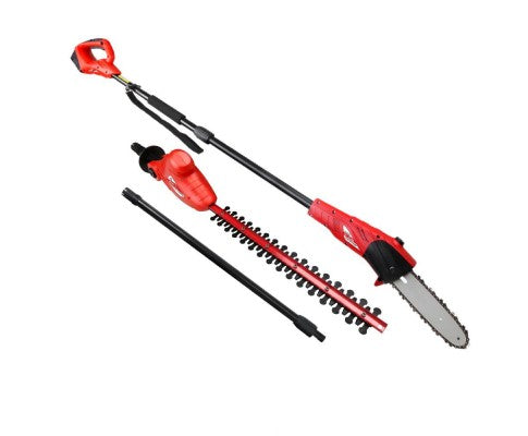 2 in 1 20V Cordless Electric Pole Chainsaw/Hedge Trimmer - JVEES