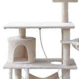 Cat Scratching Post  Tree House Condo 141cm Beige - JVEES