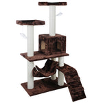 Cat Scratching Poles Post Furniture Tree House Brown