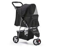 3 Wheel Pet Stroller - Black - JVEES