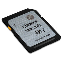 KINGSTON 128GB SDXC Class10 UHS-I 80MB/s Read Flash Card  Retail   (SD10VG2/128GBFR) - JVEES