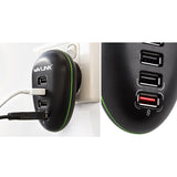 Portable 4 Port USB Charge Station including a 2.4A Fast-charging Port - JVEES