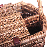 4 Person Picnic Basket Set with Blanket Black - JVEES