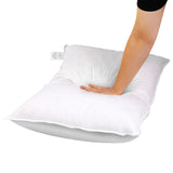 2 Pcs Duck Feathers Down Pillow w/ Bag - JVEES