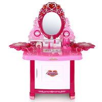 Kids Play Set Make Up Dresser 30 Piece - Pink - JVEES