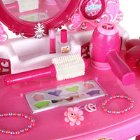 Kids Play Set Make Up Dresser 30 Piece - Pink - JVEES