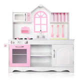 Wooden Kitchen Playset - White - JVEES