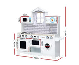 Kids Wooden Kitchen Play Set - White - JVEES