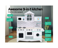 Kids Wooden Kitchen Play Set - White - JVEES