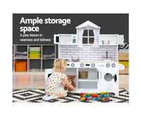 Kids Wooden Kitchen Play Set - White - JVEES