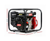 2-inch High Flow Water Pump - Black & Red - Brand New - Free Delivery Australia Wide - 12 Month Warranty - JVEES
