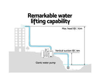 2500W 6 Stage Water Pressure Pump  Rain Tank Farm House Irrigation - JVEES