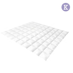 Duck Feather Down Quilt King White