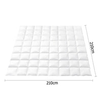 Duck Feather Down Quilt Queen White - JVEES