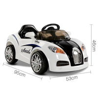 Kids Ride on Car with Remote Control White - JVEES