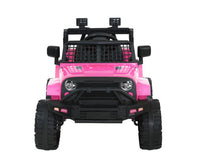 Kids Ride On Car Electric 12V Jeep - Battery Remote Control Pink - JVEES