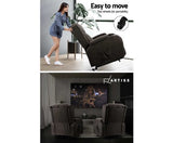 Electric Lift Recliner Chair - Grey - JVEES