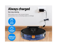 Robot Vacuum Cleaner Robotic LDS Distance Sensor Automatic Carpet Floor Mop - JVEES