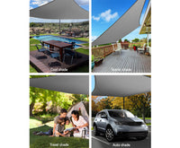 3M x 5M 280GSM Shade Sail - Grey - JVEES