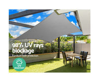 3M x 5M 280GSM Shade Sail - Grey - JVEES