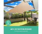 4x6m 280gsm Shade Sail - Sand - JVEES