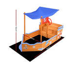 Boat-shaped Sand Pit With Canopy - JVEES