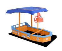 Boat-shaped Canopy Sand Pit - JVEES