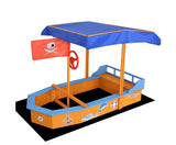 Boat-shaped Canopy Sand Pit - JVEES