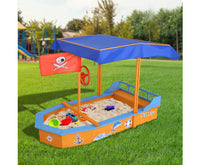 Boat-shaped Canopy Sand Pit - JVEES