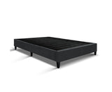 Queen Size Bed Base Frame Fabric  - Charcoal - JVEES