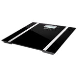 Electronic Digital Body Fat & Hydration Bathroom Glass Scale Black - JVEES