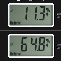 Electronic Digital Body Fat & Hydration Bathroom Glass Scale Black - JVEES