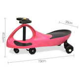 Pedal Free Swing Car 79cm - Pink - JVEES