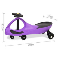 Pedal Free Swing Car 79cm - Purple - JVEES