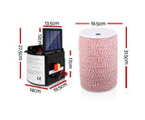 5KM Solar Electric Fence Energiser Energizer 0.15J + 2000M Poly Fencing Wire Tape - JVEES