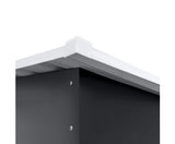 2.35 x 1.31M Steel Base Garden Shed - Grey - JVEES