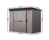 Garden Shed Outdoor Storage 2.31x1.31M