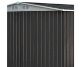 2.05 x 2.57M Steel Base Garden Shed - Grey - JVEES