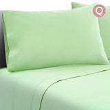 4 Piece Microfibre Sheet Set Queen – Green 