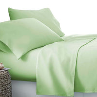 4 Piece Microfibre Sheet Set Queen – Green - JVEES