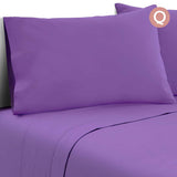 4 Piece Microfibre Sheet Set Queen – Purple  